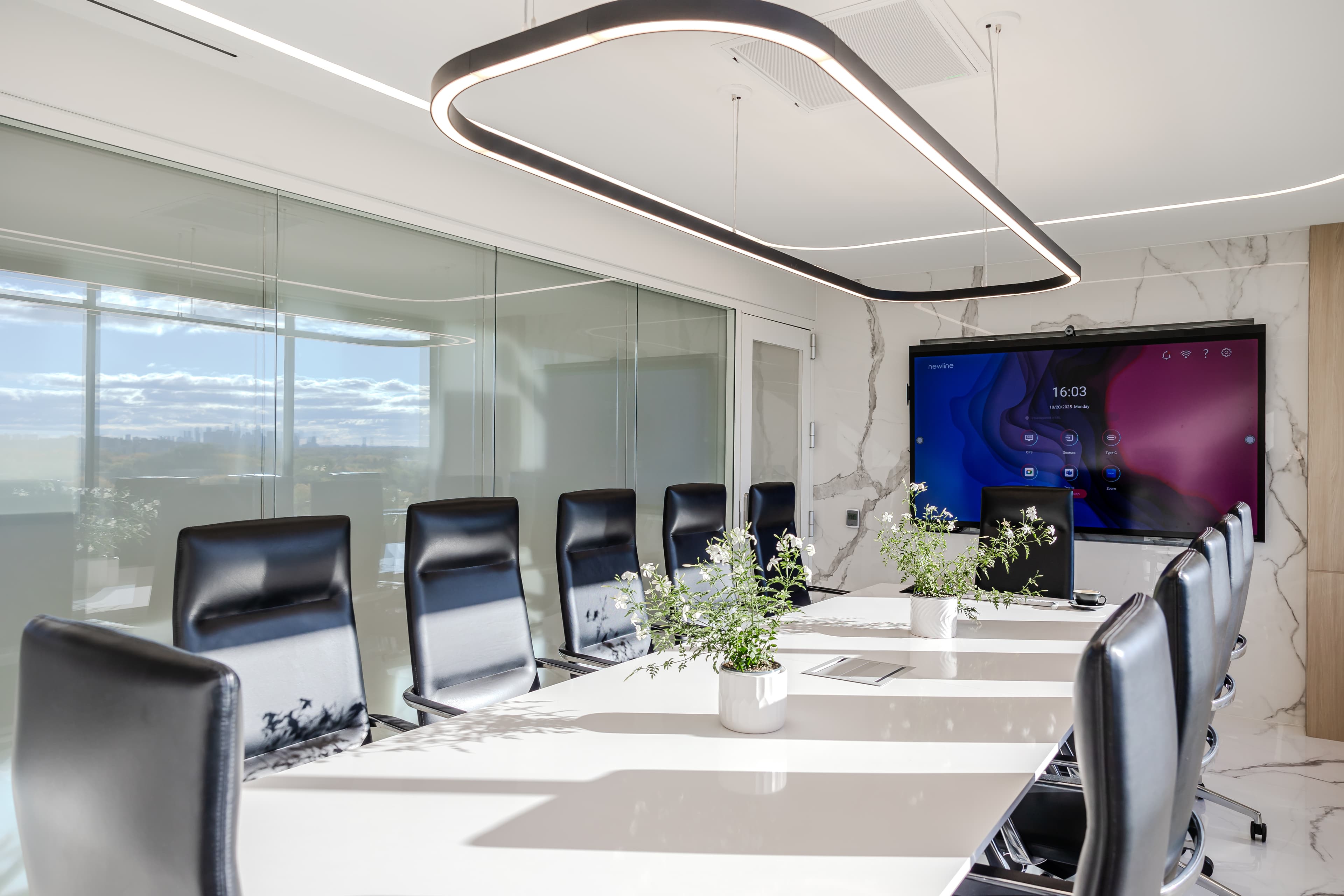 Smart Boardroom wide interior view